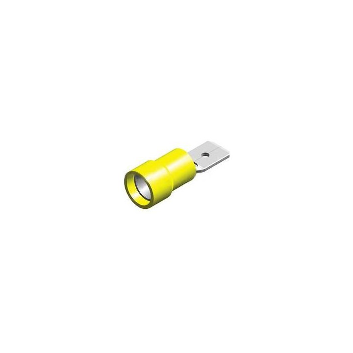 EM M5-6.4V Yellow Male Disconnect