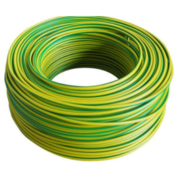 ST-CB07-PAN-004 0.5mm Single Core Flexible Panel wire, Various Colours, 100mtr Rolls - Green/Yellow