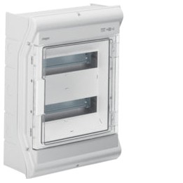 Hager VE212L 2x12Way Surface DB BOARD IP55