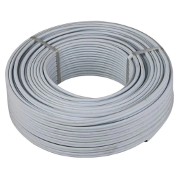 ST-DA02-TWI-001 1.5mm Flat Twin + Earth Cable White 100mtr Roll or Per Metre - 100mtr