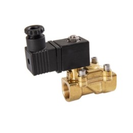 Meclube MEC-026-1960-004 Brass Solenoid Valve For Oil 1/2" 60Lpm Max 1/2" 0.15-25 Bar