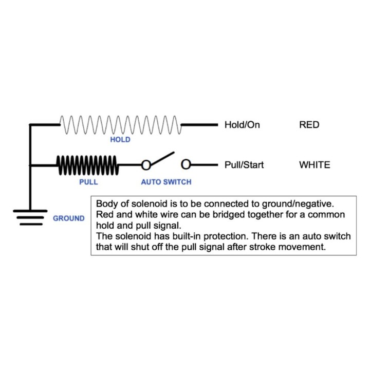 Pull Solenoid 2 wire Solenoid 24VDC (S24VDC-2W)