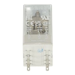ABB Pluggable Interface Relay CR-M 24VDC 2 C/O (SPDT) 12A @ 250V 8 Pin Pluggable Relay (CR-M024DC2)