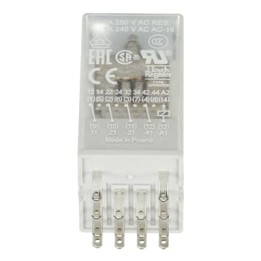 ABB Pluggable Interface Relay CR-M 12VDC 4 C/O (SPDT) 6A @ 250V 14 Pin Pluggable Relay (CR-M012DC4)