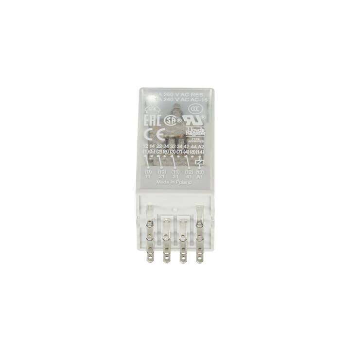 ABB Pluggable Interface Relay CR-M 12VDC 4 C/O (SPDT) 6A @ 250V 14 Pin Pluggable Relay (CR-M012DC4)