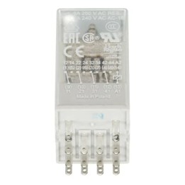 ABB Pluggable Interface Relay CR-M 24VDC 4 C/O (SPDT) 6A @ 250V 14 Pin Pluggable Relay (CR-M024DC4)