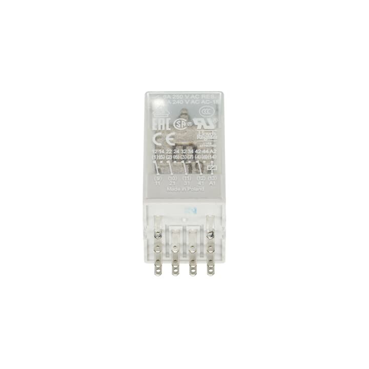 ABB Pluggable Interface Relay CR-M 24VDC 4 C/O (SPDT) 6A @ 250V 14 Pin Pluggable Relay (CR-M024DC4)