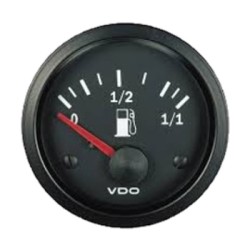 VDO Fuel Level Gauge Cockpit Vision 52mm 12V 90 3 Ohm Spin Ring