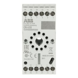ABB Pluggable Interface Relay CR-M Round Pin Terminals Standard Base for CR-U 3 C/O Relay (CR-U3S)