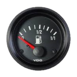 VDO Fuel Level Gauge Cockpit International 52mm 12V 90 3 Ohm Tubular
