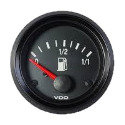 VDO Fuel Level Gauge Cockpit International 52mm 12V 90 3 Ohm Tubular