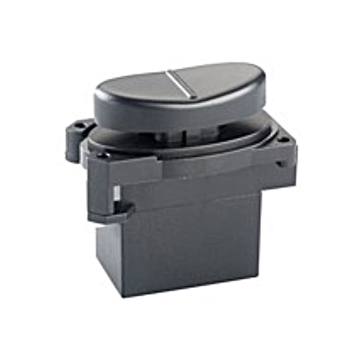 Williams Controls JC030-E-V00-BLK Rocker Switch - Single Axis V-Profile Self Centering 5 kOhm