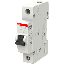 ABB Miniature Circuit Breaker Curve C 3kA 10A 3kA 3kA 230VAC (SR201T-C10)