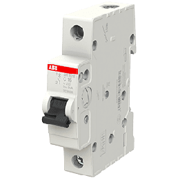 ABB Miniature Circuit Breaker Curve C 3kA 16A 3kA 3kA 230VAC (SR201T-C16)