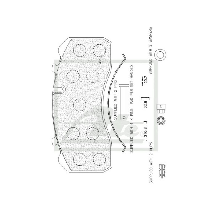 ATE ATECV074 Brake Pads - Brake Pad Set