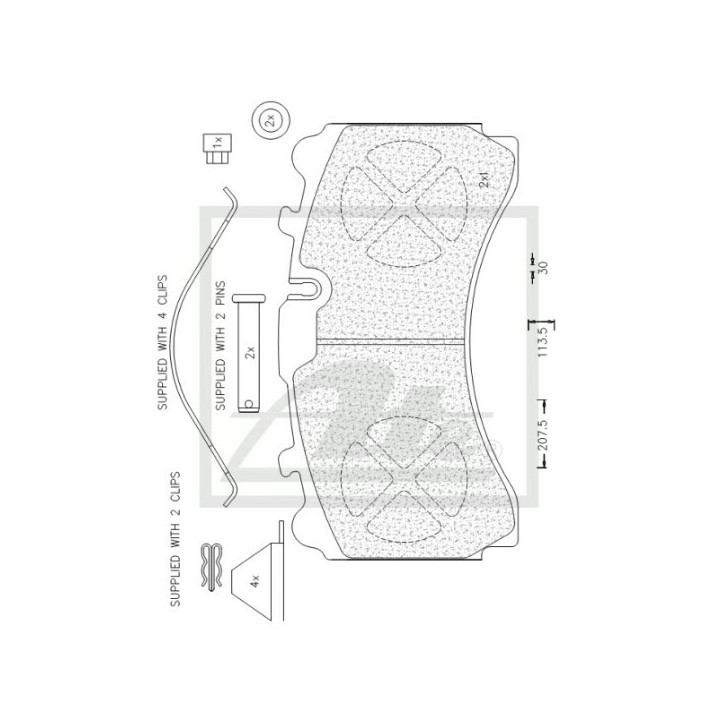 ATE ATECV031 Brake Pads - Mercedes-benz Truck
