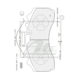 ATE ATECV030 Brake Pads - Commercial Pad