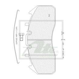 ATE ATECV028 Brake Pads - Commercial Pad - Volvo