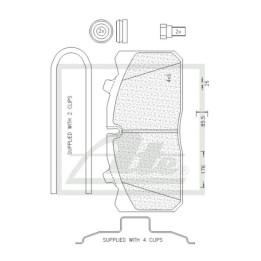 ATE ATECV021 Brake Pads - Commercial Pad - Man