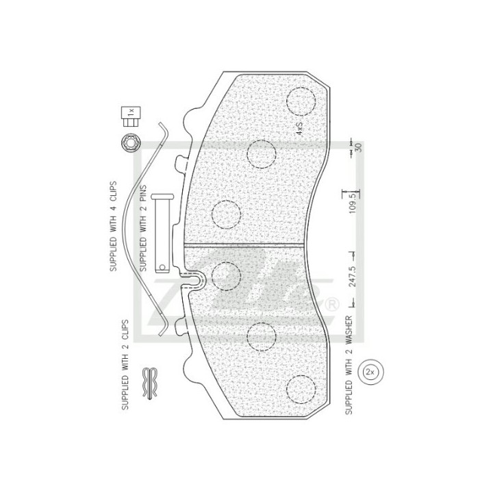 ATE ATECV020 Brake Pads - Commercial Pad Mercedes B