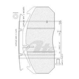 ATE ATECV014 Brake Pads - Brake Pad Frt - Man