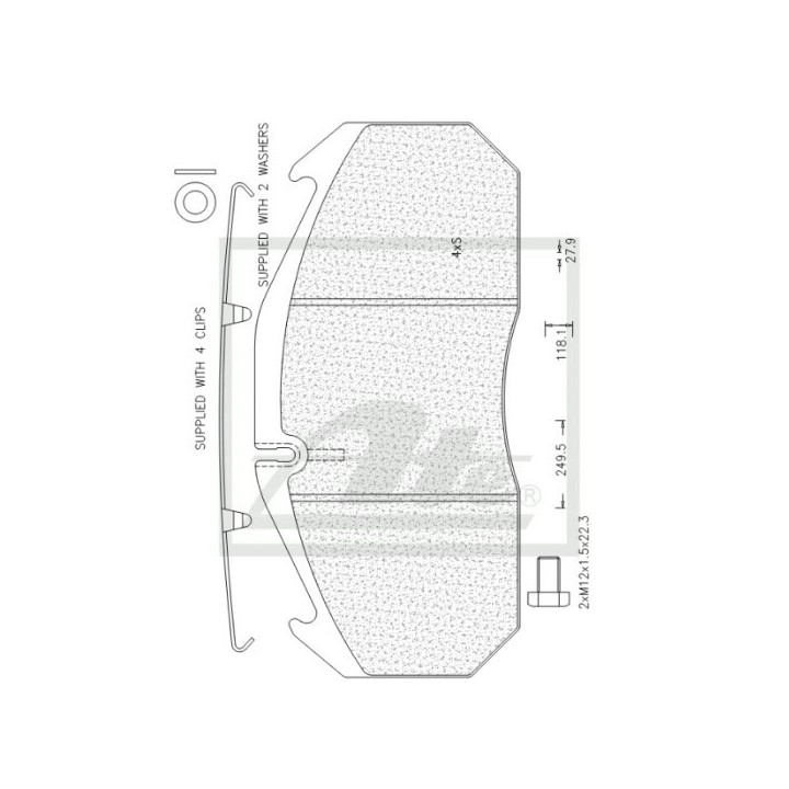 ATE ATECV014 Brake Pads - Brake Pad Frt - Man