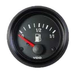 VDO Fuel Level Gauge Cockpit International 52mm 24V 90 3 Ohm Tubular