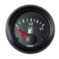 VDO Fuel Level Gauge Cockpit International 52mm 24V 90 3 Ohm Tubular