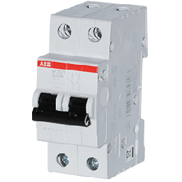 ABB Miniature Circuit Breaker Curve C 3kA 10A 3kA 3kA 400VAC (SR202T-C10)