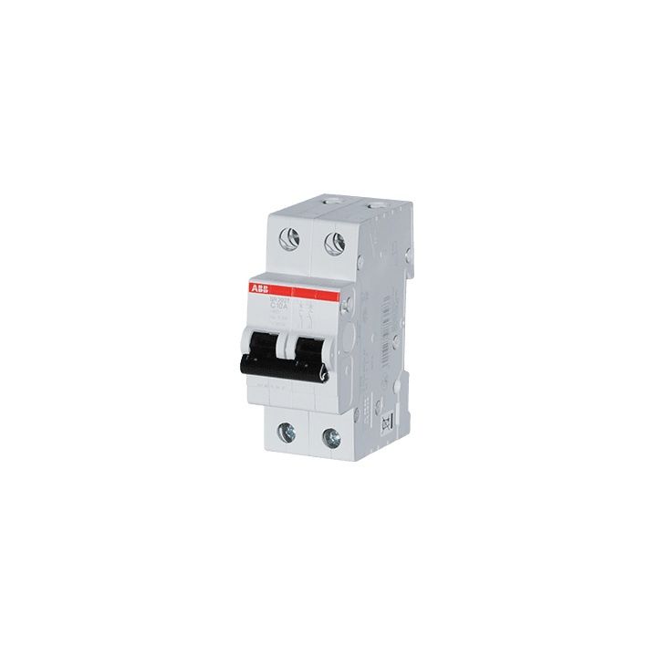 ABB Miniature Circuit Breaker Curve C 3kA 10A 3kA 3kA 400VAC (SR202T-C10)