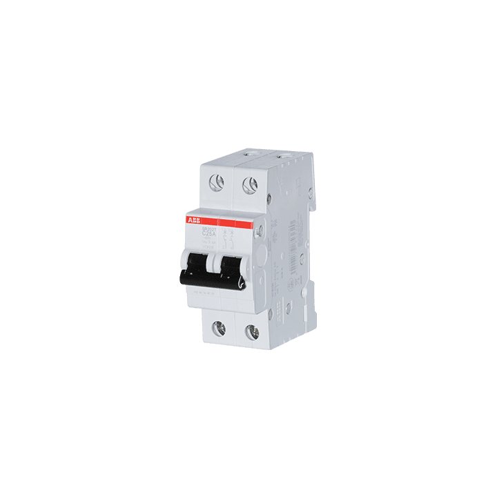ABB Miniature Circuit Breaker Curve C 3kA 25A 3kA 3kA 400VAC (SR202T-C25)