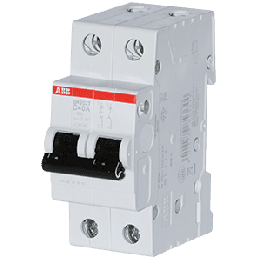 ABB Miniature Circuit Breaker Curve C 3kA 40A 3kA 3kA 400VAC (SR202T-C40)