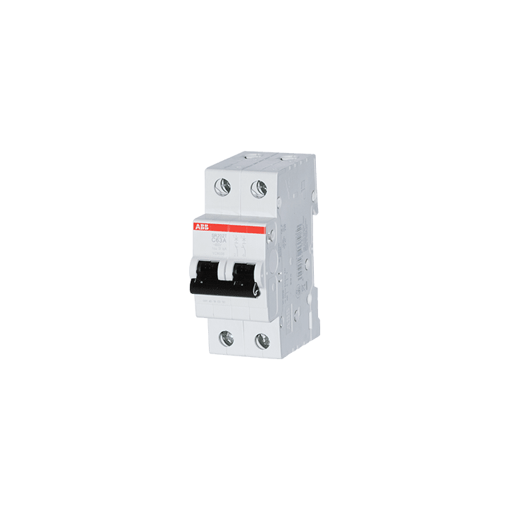 ABB Miniature Circuit Breaker Curve C 3kA 63A 3kA 3kA 400VAC (SR202T-C63)