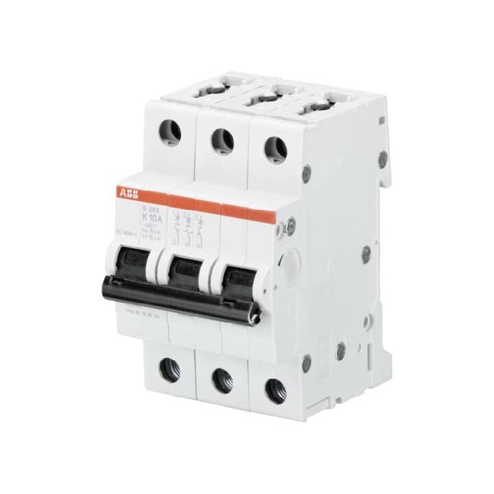 ABB Miniature Circuit Breaker Curve C 3kA 6A 3kA 3kA 400VAC (SR203T-C6)