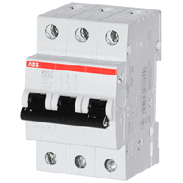 ABB Miniature Circuit Breaker Curve C 3kA 63A 3kA 3kA 400VAC (SR203T-C63)