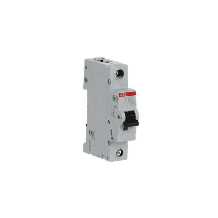 ABB Miniature Circuit Breaker Curve C 6-10kA 80A 6kA 6kA 230VAC-60VDC (S201-C80)
