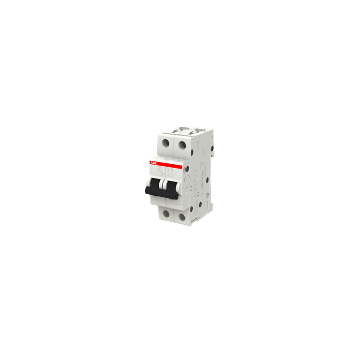ABB Miniature Circuit Breaker Curve C 6-10kA 6A 10kA 7.5kA 400VAC-125VDC (S202-C6)