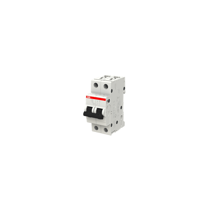 ABB Miniature Circuit Breaker Curve C 6-10kA 25A 10kA 7.5kA 400VAC-125VDC (S202-C25)