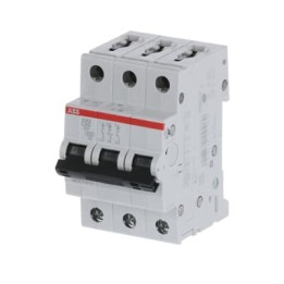 ABB Miniature Circuit Breaker Curve C 6-10kA 50A 10kA 7.5kA 400VAC (S203-C50)