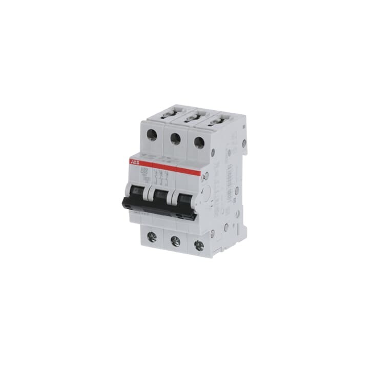 ABB Miniature Circuit Breaker Curve C 6-10kA 50A 10kA 7.5kA 400VAC (S203-C50)