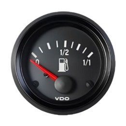 VDO Fuel Level Gauge Cockpit International 52mm 12V 90 3 Ohm Tubular