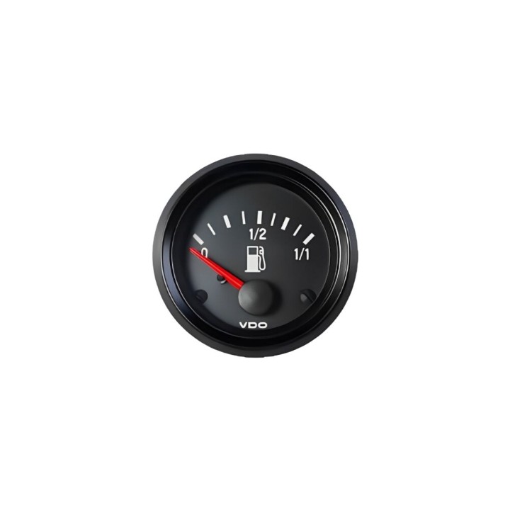 VDO 301-030-002C Fuel Level Gauge Cockpit International 52mm 12V 90 3 Ohm Tubular