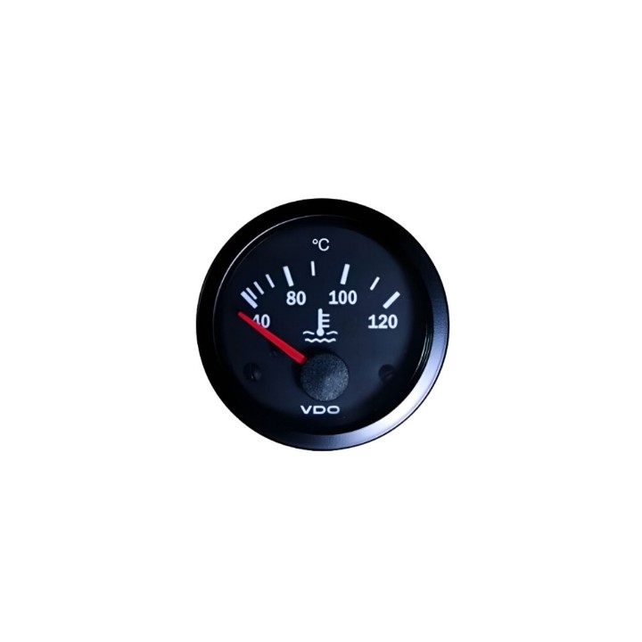 VDO 310-010-002K Temperature Gauge Cockpit Vis 40 120°c Coolant 52mm 12V Spin Ring