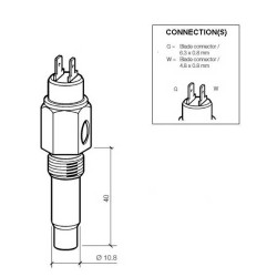 VDO Temperature Sender/switch +40°c to +120°c Switch 110°c Thread m14x1.5