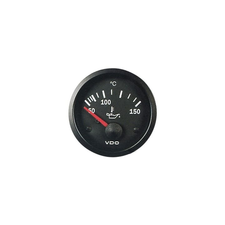 VDO 310-010-013K Temperature Gauge Cockpit Vis 50 150°c Oil 12V 52mm Stud/bracket