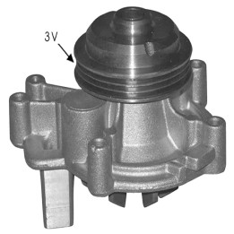 Echlin QCP3376 Water Pump - Peugeot Boxer Dj5