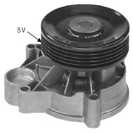 Echlin QCP3373 Water Pump - BMW 320D E46 M47D20 (5Pk)