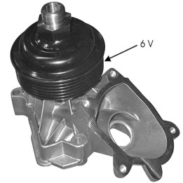 Echlin QCP3561 Water Pump - BMW 7 Series M57D30N2