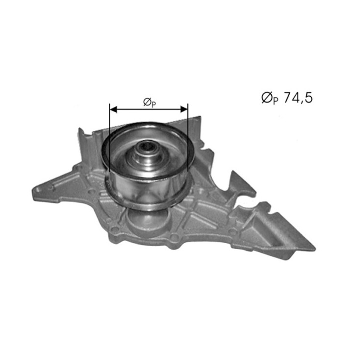 Echlin QCP3479 Water Pump - Audi A6 Are