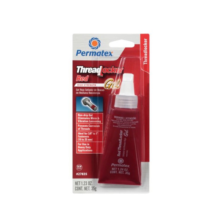 Permatex 27835 RED HIGH STRENGTH GEL